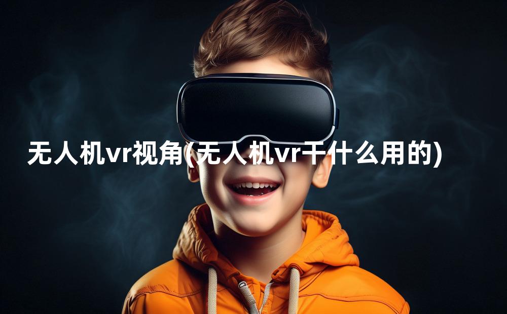 无人机vr视角(无人机vr干什么用的)